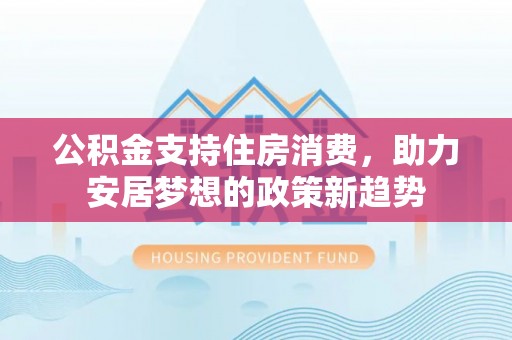 安多公积金支持住房消费，助力安居梦想的政策新趋势