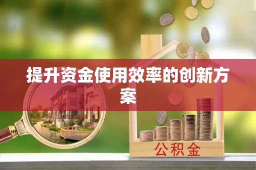 安多提升资金使用效率的创新方案