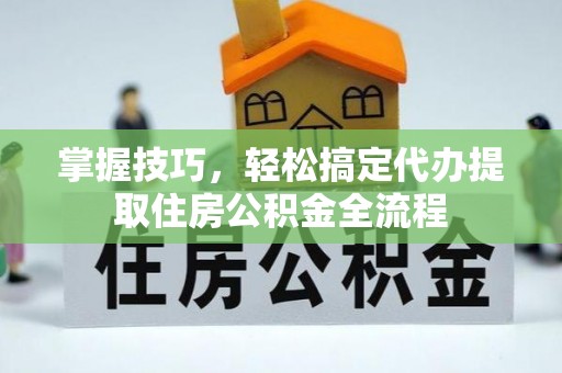 安多掌握技巧，轻松搞定代办提取住房公积金全流程