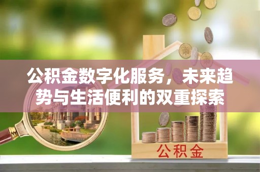 安多公积金数字化服务，未来趋势与生活便利的双重探索