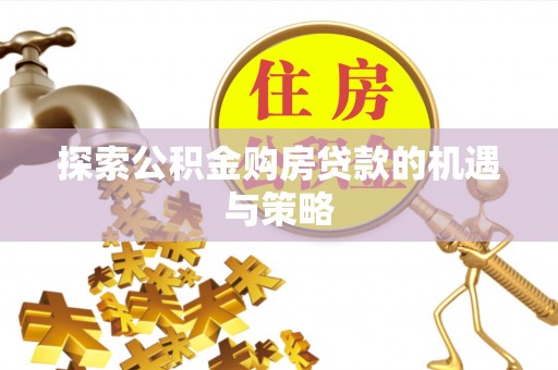 安多探索公积金购房贷款的机遇与策略