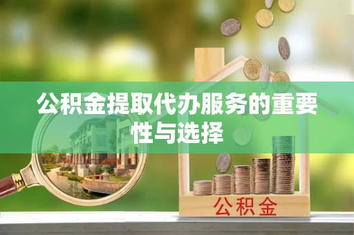 安多公积金提取代办服务的重要性与选择