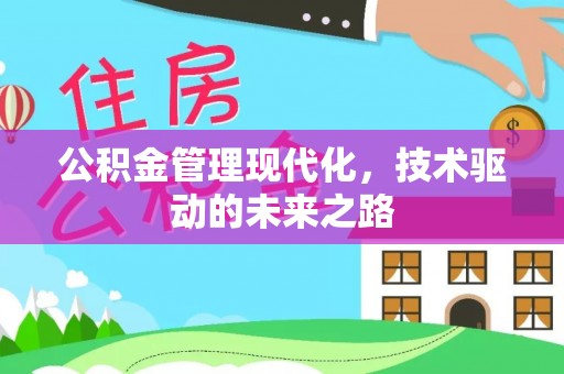 安多公积金管理现代化，技术驱动的未来之路